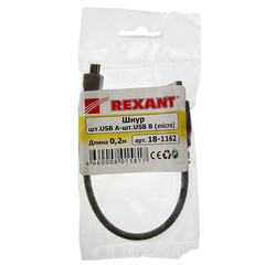 Кабель USB-A/micro USB Rexant 2,4 А 0,2 м (18-1162) - фото 2