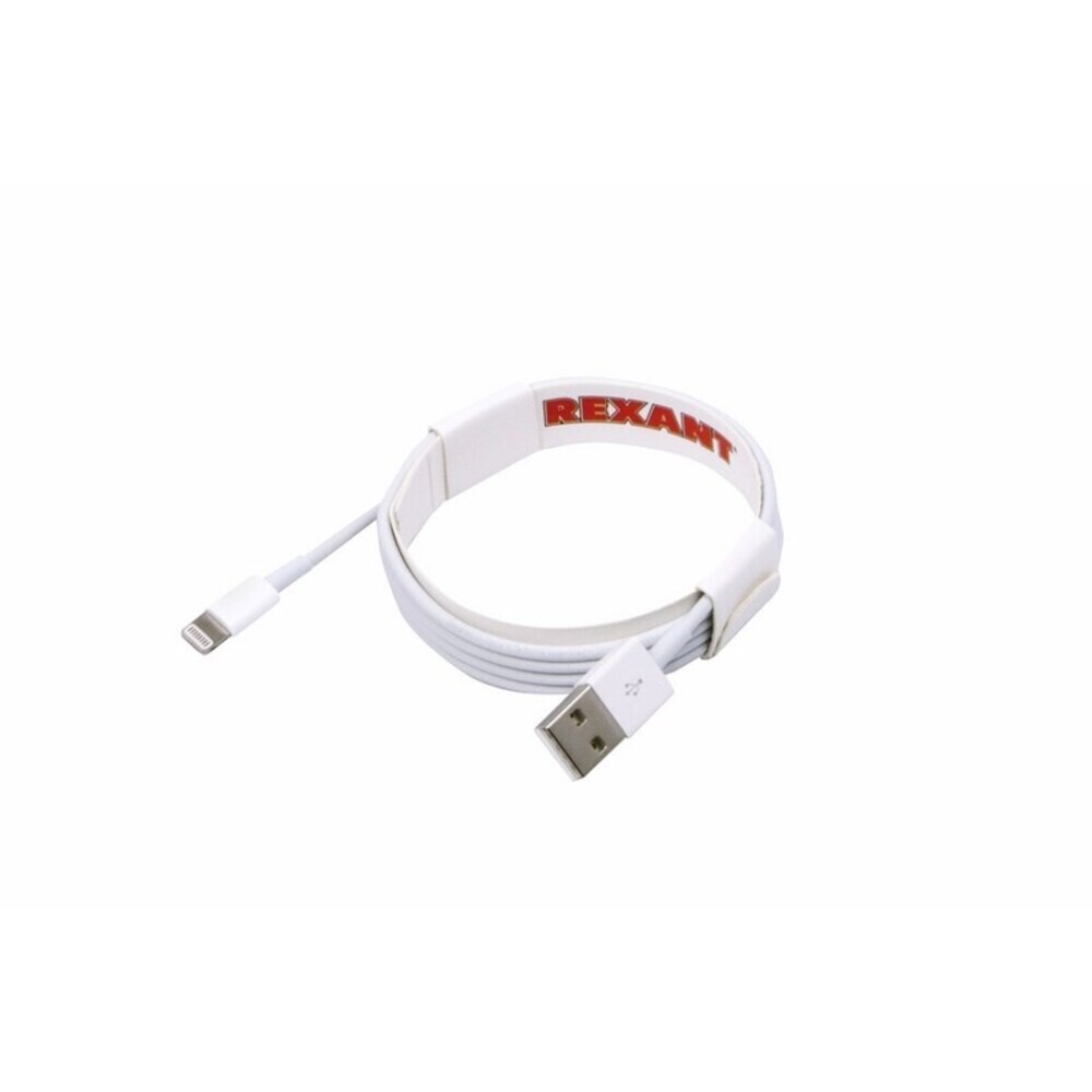 Изображение товара Кабель USB-A Lightning Rexant 1м 2,4А для Apple с MFI