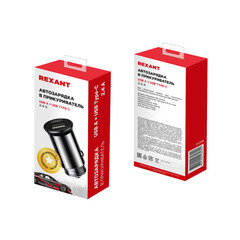 Зарядное устройство Rexant автомобильное 12 В USB-A/Type-С (18-2228) - фото 3