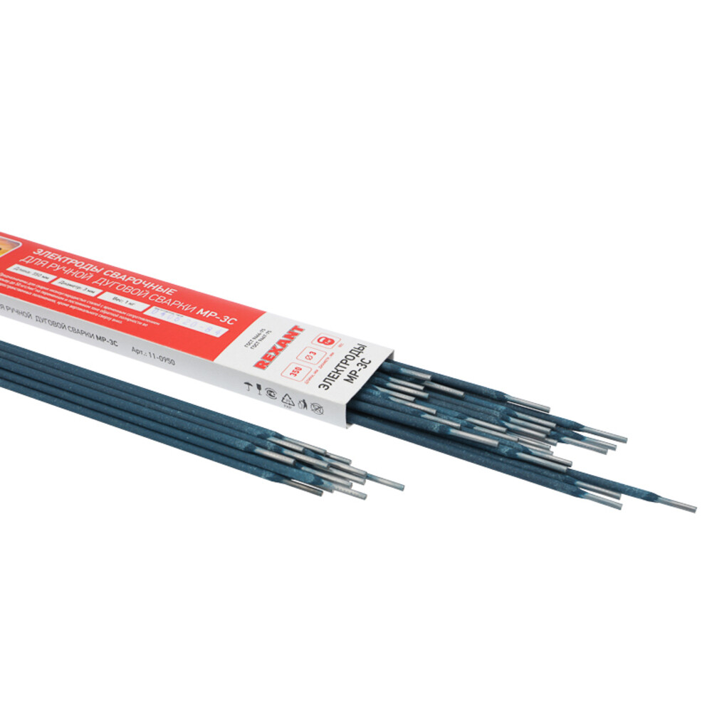 Изображение товара Сварочные электроды Rexant МР-3 d3 мм 1 кг (11-0950)