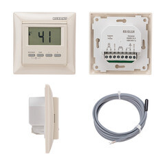 Терморегулятор цифровой для теплого пола Rexant RX-511H бежевый - фото 4