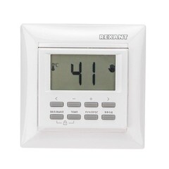 Изображение товара Терморегулятор цифровой программируемый для теплого пола Rexant RX-527H белый