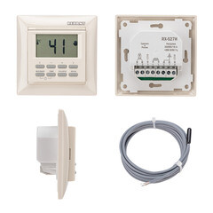 Терморегулятор цифровой программируемый для теплого пола Rexant RX-527H бежевый - фото 2