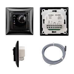 Терморегулятор механический для теплого пола Rexant RX-308B черный - фото 4