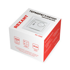 Терморегулятор механический для теплого пола Rexant RX-308B белый - фото 2