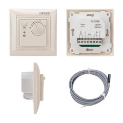 Терморегулятор механический для теплого пола Rexant RX-308B бежевый - фото 2