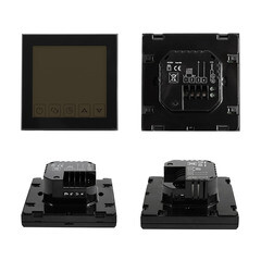 Терморегулятор сенсорный программируемый для теплого пола Rexant R200B черный - фото 3