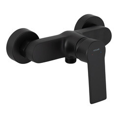 Смеситель для душа без излива Cersanit Brasko Black черный без лейки однорычажный (63109)