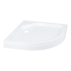 Поддон Triton акриловый 90х90х17 см полукруг белый низкий (Щ0000005624) - фото 3