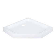 Поддон Triton акриловый 90х90х17 см трапеция белый низкий (Щ0000052850) - фото 3