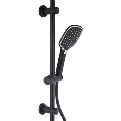 Душевой комплект ARGOtech Amanda с верхним душем с лейкой черный (AGD 25.1208 B) - фото 4