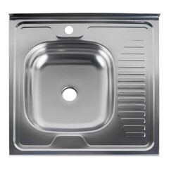 Мойка для кухни Ukinox Nord 60х60х12 см накладная с крылом сталь (Nr 600х600 0,4 L) - фото 5