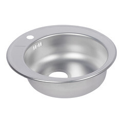 Мойка для кухни Ukinox Nord d50х16 см врезная сталь (Nr D500 (0,6) G) - фото 1