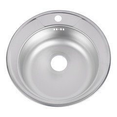 Мойка для кухни Ukinox Nord d50х16 см врезная сталь (Nr D500 (0,6) G) - фото 6