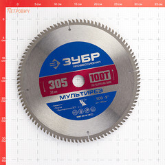 Диск пильный по алюминию Зубр 305х30х2 мм 100 зубьев (36907-305-30-100_z01) - фото 2