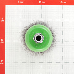 Корщетка для УШМ и УПМ Debever мягкая чашеобразная d75 мм М14 сталь - фото 3