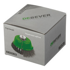 Корщетка для УШМ и УПМ Debever мягкая чашеобразная d100 мм М14 сталь - фото 3