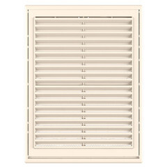 Решетка вентиляционная пластиковая приточно-вытяжная НашВент 180х251 мм с сеткой слоновая кость