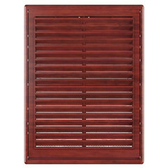 Изображение товара Решетка вентиляционная пластиковая приточно-вытяжная НашВент 182х251 мм с сеткой светло-коричневая