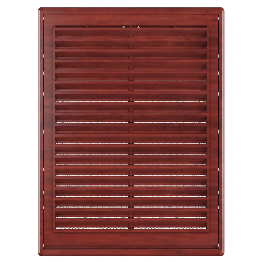 Изображение товара Пластиковая решетка вентиляционная 182х251 мм светло-коричневая с сеткой НашВент