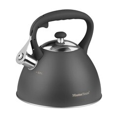 Чайник со свистком нержавеющая сталь Master House Marco 2,6 л серый - фото 1
