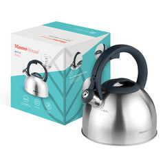 Чайник со свистком нержавеющая сталь Master House Antonio 2,4 л - фото 3