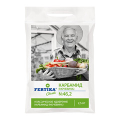 Изображение товара Удобрение минеральное сухое гранулированное Карбамид Fertika 2,5 кг