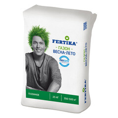 Изображение товара Удобрение минеральное сухое гранулированное Тукосмесь Газонное Весна-Лето Fertika 25 кг
