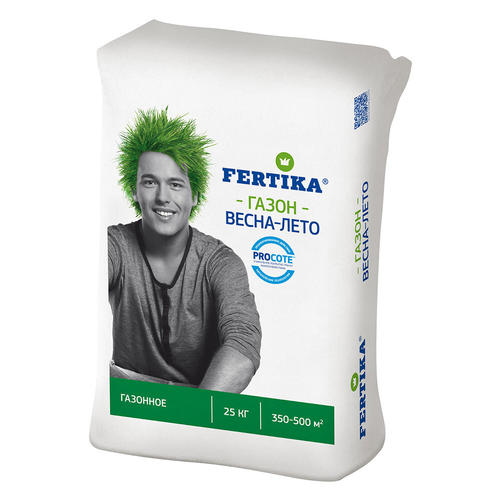 Изображение товара Минеральное гранулированное удобрение Тукосмесь Fertika 25 кг для газона