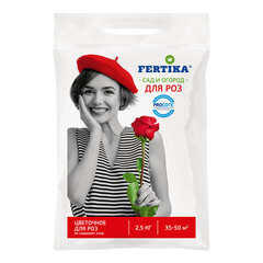 Изображение товара Удобрение минеральное сухое для роз гранулированное Тукосмесь Fertika 2,5 кг