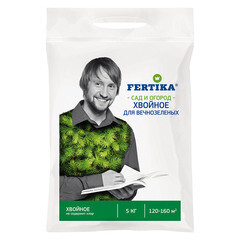 Изображение товара Удобрение минеральное сухое для вечнозеленых гранулированное Тукосмесь Хвойное Fertika 5 кг