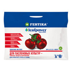 Изображение товара Удобрение минеральное сухое для овощных культур гранулированное Leaf Power Fertika 50 г
