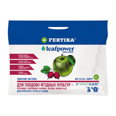 Изображение товара Удобрение минеральное сухое для плодово-ягодных культур гранулированное Leaf Power Fertika 50 г