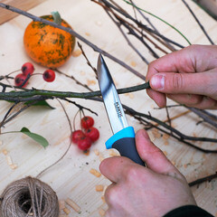 Нож Plantic Light (27465-01) обрезиненная рукоятка лезвие 100 мм - фото 3