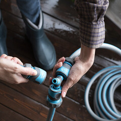 Коннектор 3/4 для шланга Plantic Light полипропиленовый с аквастопом (39368-01) - фото 7