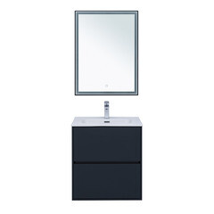 Тумба под раковину Lavelly Cube 60 см подвесная графит матовый (00316638) - фото 11