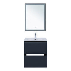 Тумба под раковину Lavelly Cube 60 см подвесная графит матовый (00316638) - фото 10