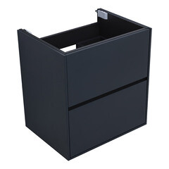 Тумба под раковину Lavelly Cube 60 см подвесная графит матовый (00316638) - фото 5