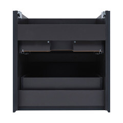 Тумба под раковину Lavelly Cube 60 см подвесная графит матовый (00316638) - фото 4