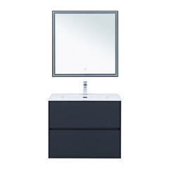 Тумба под раковину Lavelly Cube 80 см подвесная графит матовый (00316639) - фото 12