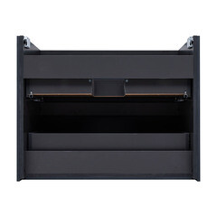 Тумба под раковину Lavelly Cube 80 см подвесная графит матовый (00316639) - фото 8