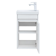 Тумба под раковину Lavelly Cube 40 см подвесная белый глянец (00316621) - фото 8