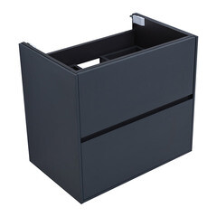 Тумба под раковину Lavelly Cube 71 см подвесная графит матовый (00316631) - фото 6