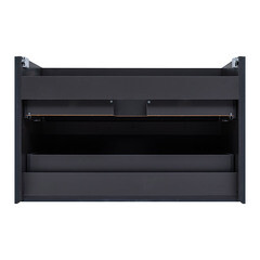 Тумба под раковину Lavelly Cube 100 см подвесная графит матовый (00316660) - фото 6