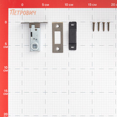 Защелка межкомнатная Palladium 100-М AB античная бронза - фото 2