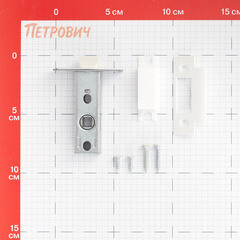 Защелка межкомнатная Fuaro Plastic P12-45-25 белая - фото 3