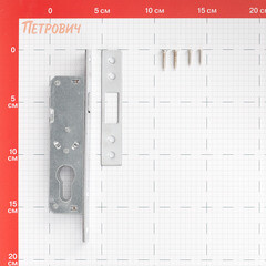 Замок врезной Punto LR-201C для легких дверей цилиндровый хром - фото 3
