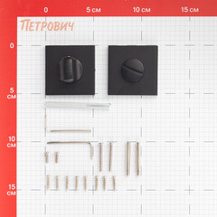 Фиксатор Lavelly тонкая квадратная розетка черный (990336) - фото 2