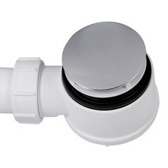 Сифон для душевого поддона McAlpine 1 1/2х40 мм с выпуском d70 мм с соединением 40/50 мм (MRS5C-SLF-65) - фото 4