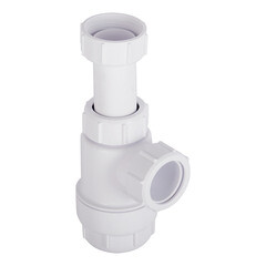 Сифон для раковины McAlpine 1 1/4х32 мм без выпуска (MRW2-NW) - фото 1